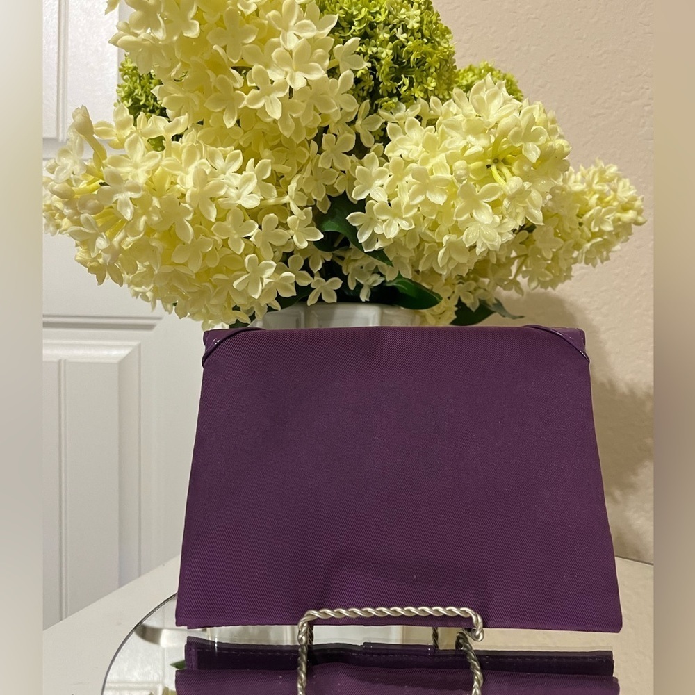 Yves Saint Laurent Purple Soft Suede Fabric Travel Bag- Pouch -Wallet Case - Picture 3 of 16